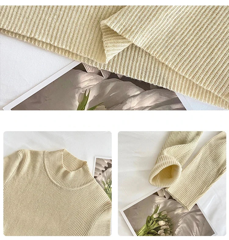 Premium Ribbed Turtleneck Sweater