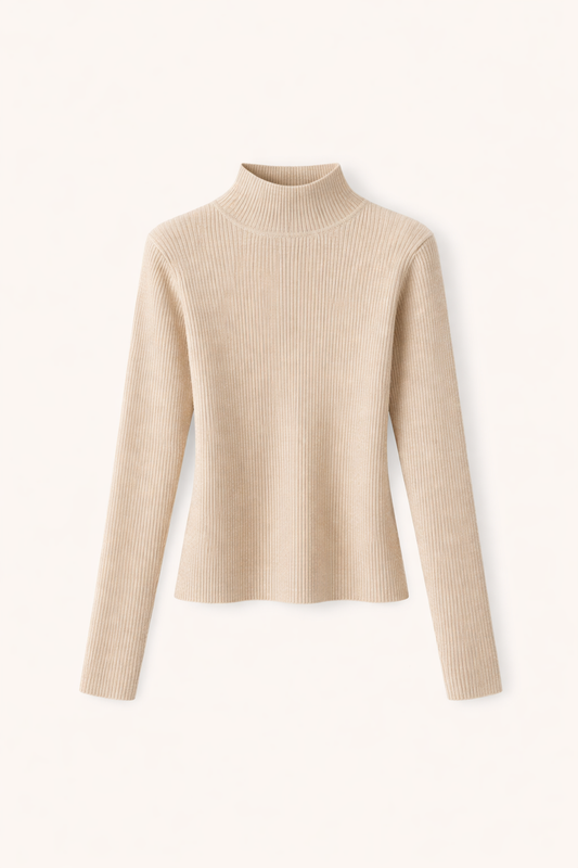 Premium Ribbed Turtleneck Sweater