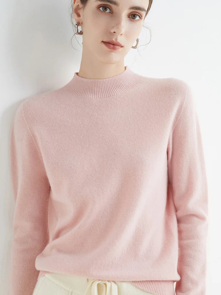 Women’s Soft Knit Mock-Neck Sweater – Autumn/Winter Essentials.