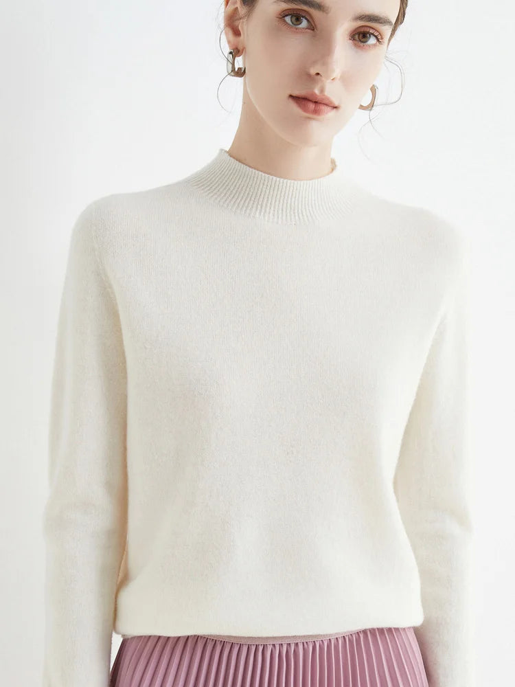 Women’s Soft Knit Mock-Neck Sweater – Autumn/Winter Essentials.