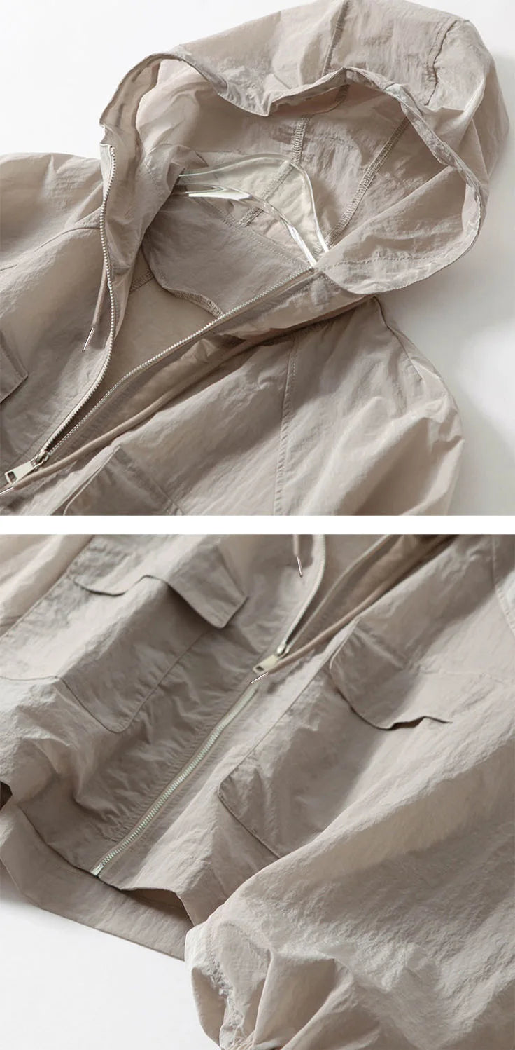 Lightweight Hooded Windbreaker